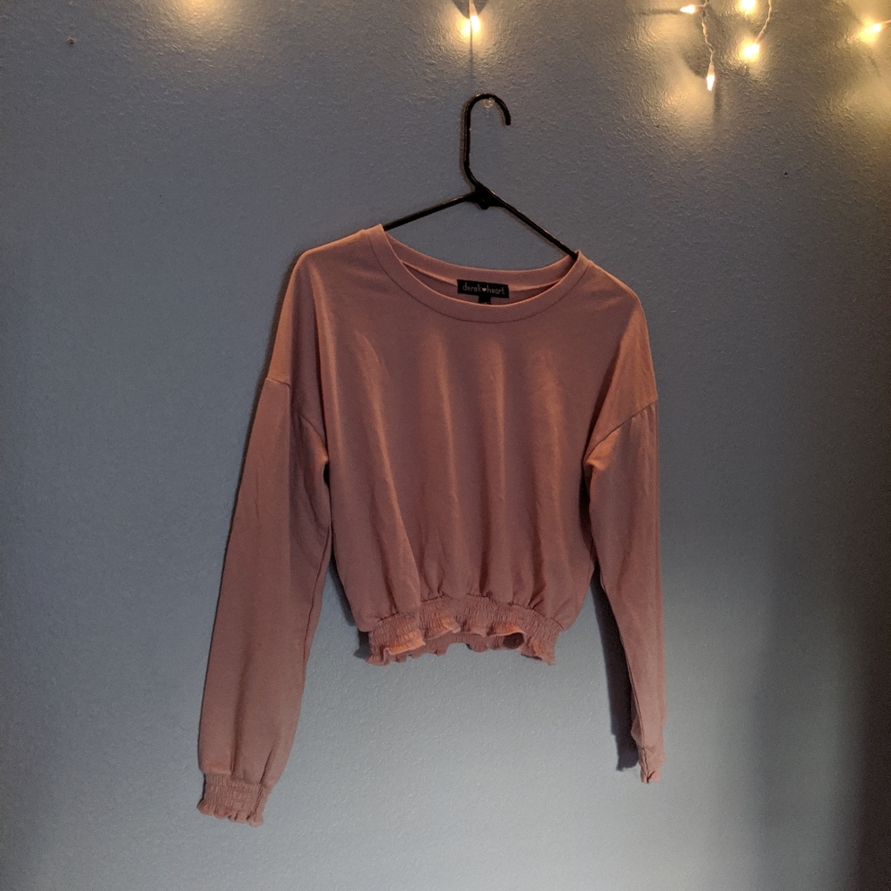 Long sleeve crop top